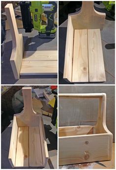 Kids Woodworking Projects, Wood Caddy, Tre Kunst, Woodworking Projects Furniture, Into The Wood, Woodworking Projects For Kids, Woodworking Furniture Plans, Woodworking Plans Diy, Scrap Wood Projects