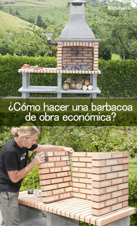 Si quieres disfrutar del aire libre y el verano en el jardín, que mejor manera de hacerlo que con una barbacoa. 😉 Podréis disfrutar de comilonas con amigos y familiares.😋 Os enseñamos cómo hacer una barbacoa de obra económica para que puedas hacerla tú mismo. #barbacoa #barbacoadeobra #bricolaje #diy #bricomanía #jardín #terraza Barbacoa Jardin, Ideas Terraza, Outdoor Barbeque, Ely, Home Deco, Porch, Sweet Home, Patio, Exterior