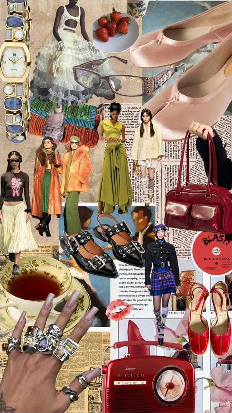 Mood Boards Aesthetic Fashion Design, Vintage Moodboard Fashion, Fashion Concept Board Ideas, Styling Moodboard Fashion, Mood Board Fashion Portfolio, Spring Mood Board Fashion, Inspiration Board Fashion Portfolio, Moodboard Fashion Design Mood Boards, Mood Boards Aesthetic Fashion