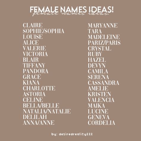 Disney Names List, Elegant Surnames, Female Name Ideas, Baby Pet Names, Surname List, Names I Adore, Character Sheet Writing, Disney Names, Oc Names