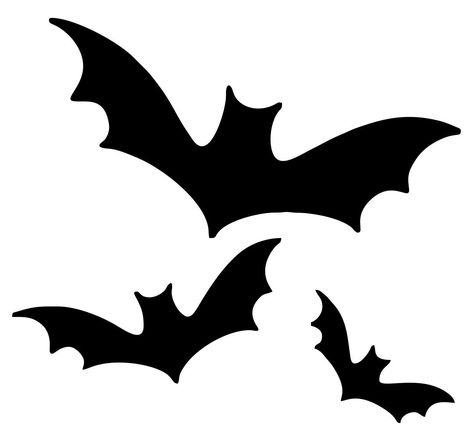 Pumpkin Carving Bat, Bat Clip Art, Bat Stencil, Bat Outline, Moldes Halloween, Bat Silhouette, Halloween Decals, Casa Halloween, Theme Harry Potter