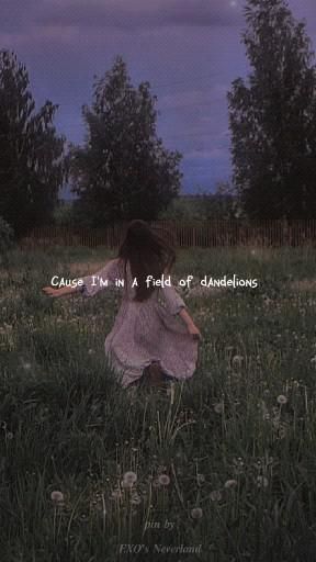 New Song English, Dandelions Song Wallpaper, Dandelions Aesthetic Song, English Music Aesthetic, U And I Song Lyrics, Cute English Songs, One Of The Girls Lyrics, Song Wallpaper Music, Life Goes On Song Lyrics