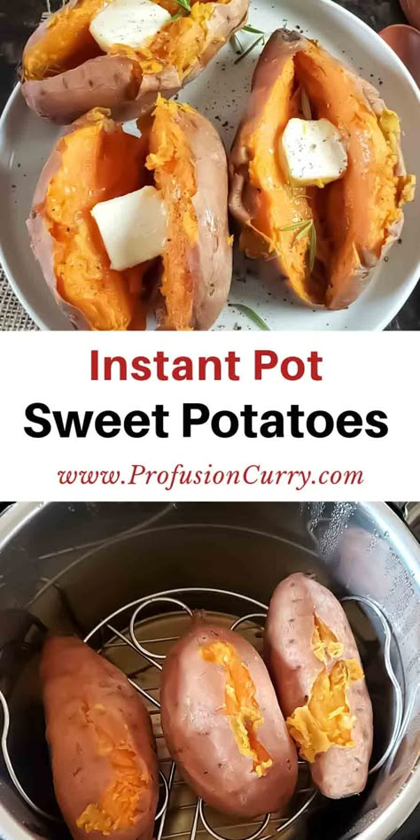 Effortlessly whip up tender, flavorful sweet potatoes in your Instant Pot with this foolproof recipe! Perfect as a side dish or for creating mouthwatering recipes. Try it now!  #instantpotsweetpotatoes #sweetpotatoes #instantpotrecipe Baked Sweet Potato Instant Pot, Instapot Yams Recipe, Instant Pot Baked Sweet Potatoes, Ip Sweet Potatoes, Yams In Instant Pot, Sweet Potato Instapot, Instapot Sweet Potatoes, Instant Pot Rutabaga, Instant Pot Sweet Potatoes