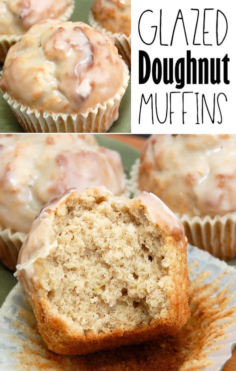 Donut Muffins Recipe, Pizza Pretzel, Pumpkin Spice Doughnuts, Muffin Recipes Cinnamon, Mini Pizza Bites, Glazed Doughnut, Brunch Celebration, Powdered Sugar Glaze, Doughnut Muffins