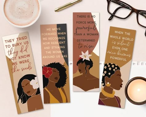 35 Best Feminist Gifts To Celebrate Strong Female Spirit – Loveable Abstract Bookmarks, Black Feminist, Bible Bookmarks, Feminist Pins, Creative Bookmarks, Bookish Merch, Feminist Gift, Reading Gifts, Diy Bookmarks