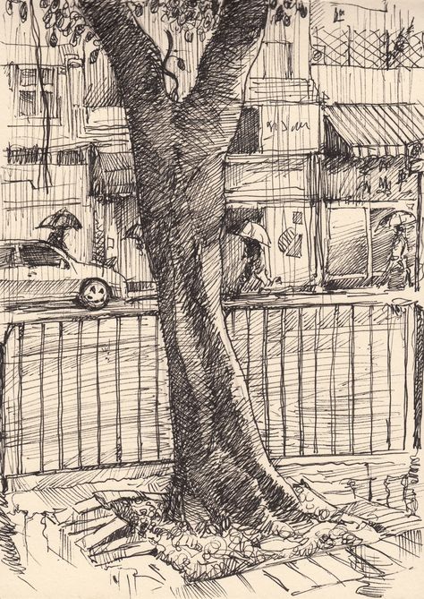 Plant Sketches, Life Sketch, Causeway Bay, Ink Markers, Alberto Giacometti, Perspective Art, Architecture Drawing Art, Ink Brush, Sketch Inspiration