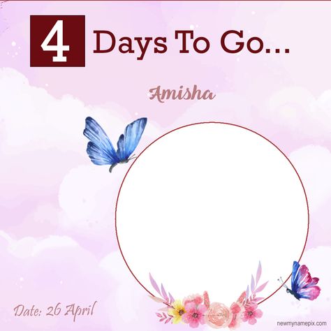 Wedding 4 Days To Go Countdown Beautiful Photo Frame Couple Name Add/Upload Pictures Best Collection New WhatsApp Status Sending Profile Set Pics. Easy To Create Just One Click Mar... Four Days To Go Countdown, Days To Go Countdown Wedding Photos, 4 Days To Go Countdown Wedding, 4 Days To Go Countdown Birthday, 4days To Go Countdown, 1 Month To Go Wedding Countdown Quotes, 4 Days To Go Countdown, Day To Go Countdown Wedding, Wedding Countdown Quotes