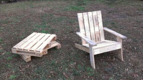 Pallet Adirondack Chair Pallet Bar Stools, Murphy Furniture, Adirondak Chairs, Pallet Furniture Plans, Adirondack Chairs Diy, Adirondack Chair Plans Free, Pallet Projects Easy, Pallet Chair, Adirondack Chair Plans