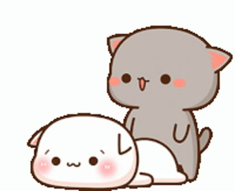 Cute Cat GIF - Cute Cat - Discover & Share GIFs Peach Mochi, Mochi Cat, Mochi Peach Cat, Peach And Goma, Peach Goma, Peach Cat, Milk And Mocha, Chat Kawaii, Chibi Cat