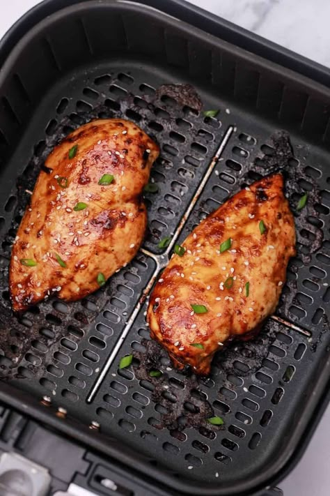 Air Fryer Teriyaki Chicken Breast Quick Chicken Recipes For Dinner, Chicken Breast And Potatoes, Air Fryer Teriyaki Chicken, Teriyaki Chicken Breast, Air Fryer Chicken Breast, Chicken Breast In Air Fryer, Chicken Recipe Air Fryer, Air Fryer Chicken Recipes, Bbq Chicken Breast