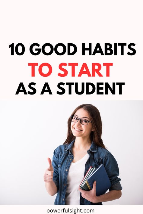 Looking for good habits to start in college? Here are things to do daily as a student to increase your academic performance. Habits For Students, Good Habits To Start, Habits To Start, Effective Time Management, Study Smarter, College Experience, Academic Success, Comparing Yourself To Others, Financial Wellness