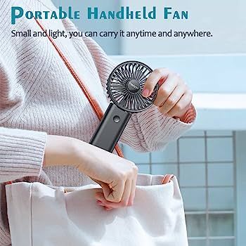 Timiyou Handheld Fan, Portable Hand Held Fan with 3 Speed, Mini Hand Fan 3000mAh Battery Operated, USB Rechargeable Foldable Desk Fan for Travel Camping Home Office : Amazon.co.uk: Home & Kitchen Home Office Amazon, Portable Mini Fan Video, Portable Clip Fan, Mini Desk Fan, Mini Rechargeable Hand Fan, Foldable Desk, Fan Portable, Handheld Fan, Small Fan