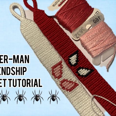 Alpha pattern #56567 variation #158064 | BraceletBook Bracelet Videos, Her And Me, Bracelet Tattoos, Bracelets With String, Tailoring Classes, Spiderman Peter Parker, Spiderman Gifts, Diy Bracelets With String, Friend Ship