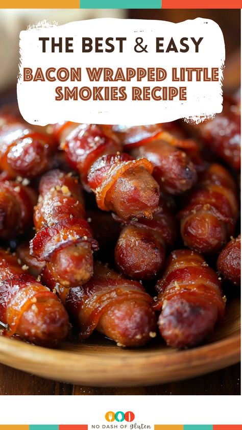 Bacon Wrapped Little Smokies Recipe Smokies Bacon Brown Sugar, Brown Sugar Lil Smokies Bacon, Easy Bacon Wrapped Smokies, Lil Smokies Bacon And Brown Sugar, Lil Smokies Crock Pot Bacon Wrapped, Brown Sugar Weenies Bacon Wrapped, Cocktail Weiners Bacon Brown Sugar, Bacon Wrapped Little Smokies Crockpot Easy Recipes, Little Smokies Wrapped In Bacon Oven