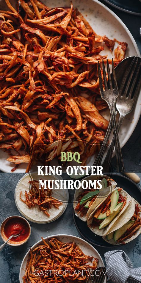 King Oyster Mushroom Recipe, Bbq Mushrooms, Resep Vegan, Mushroom Recipes Vegan, Oyster Mushroom Recipe, King Oyster Mushrooms, Mushroom Recipes Pasta, King Oyster, Monte Cristo Sandwich