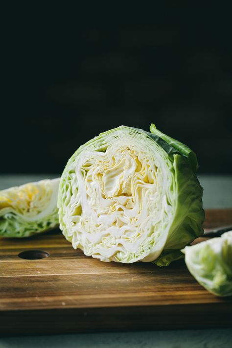 Cabbage Steaks Recipe, Roasted Cabbage Steaks, Raw Cabbage, Indian Side Dishes, Cabbage Steaks, Cabbage Stir Fry, Roasted Cabbage, Potato Bites, Veggie Stir Fry