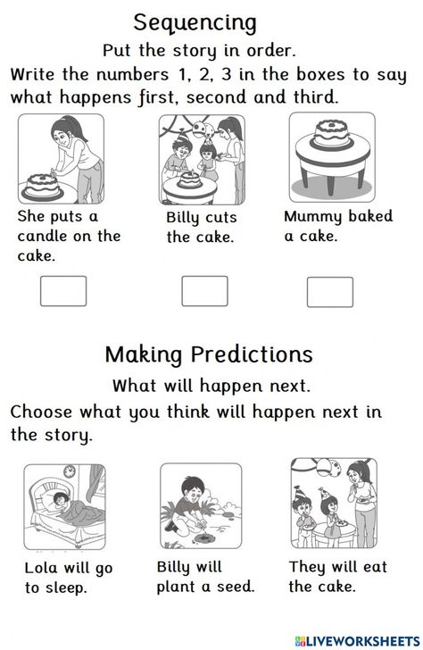 Sequencing Worksheets 2nd, Story Sequencing Worksheets For Grade 2, Sequencing Activities 2nd, Kindergarten Sequencing Worksheets, Sequence Of Events Worksheets, Story Sequencing Worksheets, Rhyming Worksheet, Sequence Writing, Making Predictions