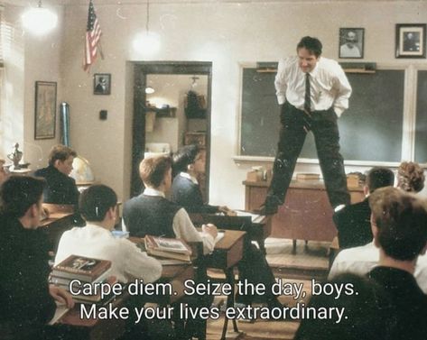 Dead Poets Society Memes Funny, Anderperry Fanart, Peter Weir, Robert Sean Leonard, Sean Leonard, Oh Captain My Captain, Chaotic Academia, Movies Quotes, Captain My Captain