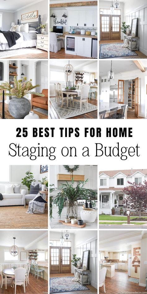 Looking to sell your home quickly with top-dollar? Master the art of staging with our easy-to-follow tips and ideas🏠✨ Discover how simple tweaks can turn potential buyers into serious offer makers. Check out my blog for more information 👉 Sell House Fast Tips, Easy Staging Ideas Home, Staging A Flip House To Sell, Tips On Selling Your House, Staging Outdoor Spaces To Sell, Selling House Tips Staging Ideas, Model Home Decorating Staging, Selling House Aesthetic, Staging Bedrooms To Sell House