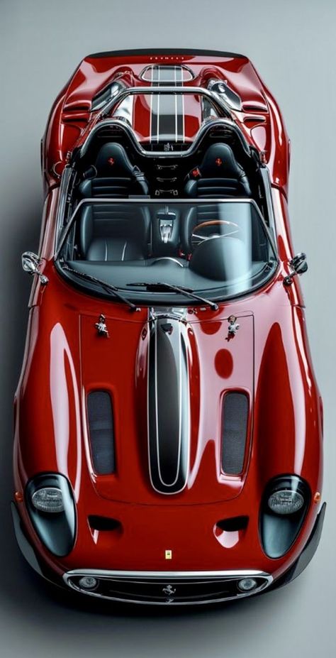 Ferrari Bike, Ferrari Convertible, Ferrari Daytona Sp3, Ferrari Concept, Ferrari Art, Red Convertible, Concept Cars Vintage, Ferrari Red, Exotic Sports Cars