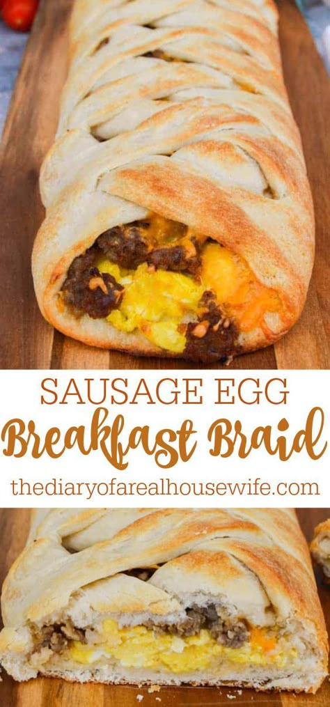 Breakfast Braid, Cheap Breakfast, Eggs And Cheese, Brunch Food, Second Breakfast, Breakfast Sausage, Breakfast Casseroles, Easy Brunch, Sausage And Egg