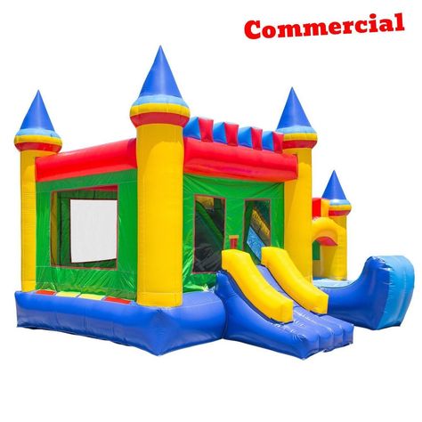 Commercial Bouncing Castle Jumper Slide Park Kids Activity Center Blower Yard HQ #CommercialBouncingCastle Bouncing Castle, Coachella Birthday, Castle Bounce House, Kids Activity Center, Bounce House With Slide, Jumping Castle, Disney Incredibles, Christmas Door Decorating Contest, Bouncy House