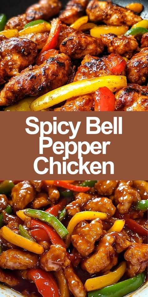 🌶️ Turn up the heat with this flavorful Spicy Bell Pepper Chicken! 🔥🍗 Loaded with tender chicken, colorful bell peppers, and a zesty kick of spice, this dish is a quick and easy dinner solution. 🍽️ Perfect for busy weeknights or meal prep, it’s a healthy and delicious stir-fry recipe that’s ready in under 30 minutes! Save this pin and spice up your dinner plans. 💥❤️ #SpicyChicken #BellPepperRecipes #QuickDinnerIdeas #HealthyEatingMadeEasy #StirFryPerfection #FoodieFavorites Pepper Chicken Stir Fry, Bell Pepper Chicken, Crispy Chicken Strips, Pepper Stir Fry, Chicken And Peppers, Chicken Breast Dinner Ideas, Chicken Breast Dinner, Stir Fry Recipes Chicken, Quick And Easy Dinner Ideas