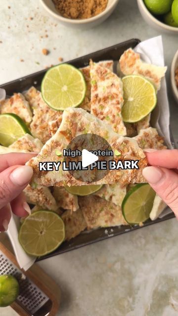 Key Lime Yogurt Pie, Yogurt Bark Recipe, Sweetness Level, Frozen Yogurt Bark, Gluten Free Graham Crackers, Simple Mills, Yogurt Bark, Key Lime Juice, Honey Cinnamon