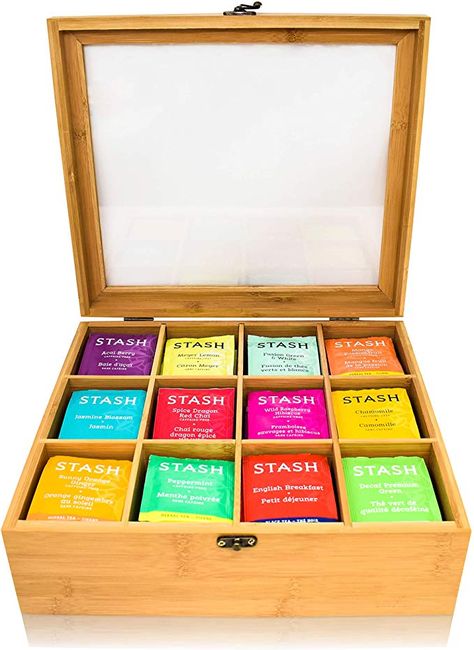 store your tea bags or loose wooden pieces like Grapat Mandala! Has a plastic lid so the wooden toys don't fly around. - get on Amazon  #grapat #grapatmandala #aff #openendedtoys #rainbows #woodentoys #toysforkids #qualitytoys  #christmasgifts #openendedplay #toddlertoys #toddlergifts #openendedplay #besttoysforkids #kidstoys #waldorftoys #handmadetoys #bestchristmasgifts #waldorfinspired #christmasgiftideas    #ecofriendly #naturaltoys Tea Box Storage, Twinings Tea, Bamboo Gifts, Tea Organization, Tea Bag Organizer, Tea Chest, Tea Holder, Bamboo Box, Bamboo Tea