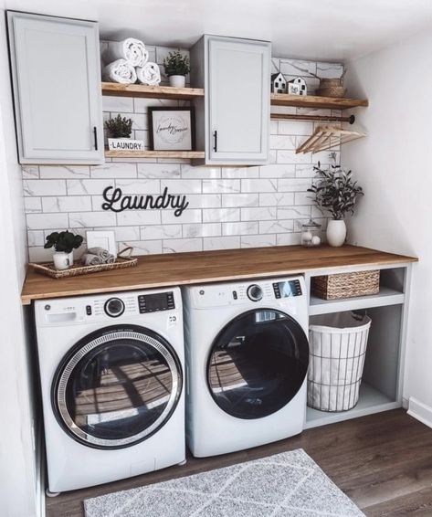 Laundy Room, Small Laundry Room Makeover, Laundry Room Closet, Dream Laundry Room, Modern Laundry, Laundry Room Layouts, Laundry Room Renovation, Modern Laundry Rooms, Laundry Room Inspiration