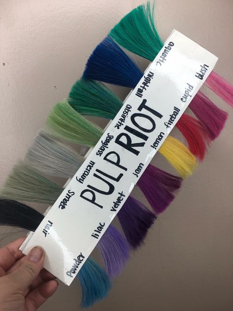 Pulp riot color swatches Pulp Riot Hair Color Swatches, Pulp Riot Hair Color Formulas, Hair Color Swatches, Pulp Riot Hair Color, Pulp Riot Hair, Color Formulas, Hair Color Formulas, Pulp Riot, Flower Colors