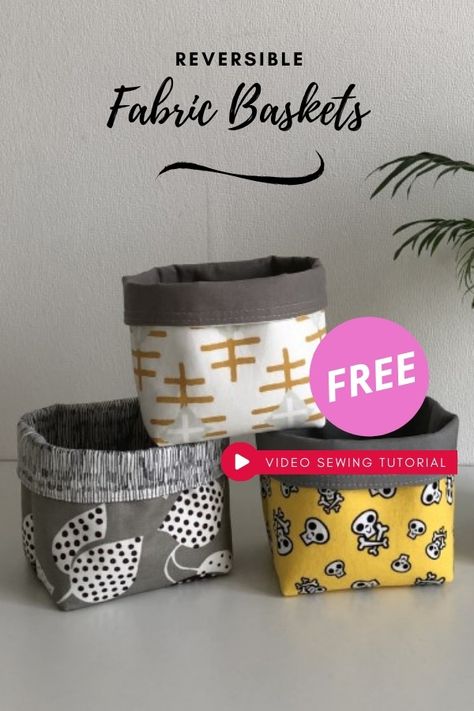 Diy Box Storage Organizers, Fabric Things To Make And Sell, Free Fabric Basket Pattern, Fabric Storage Baskets Pattern, Sewshecan Sewing Projects, Diy Cloth Baskets Fabric Boxes, Fabric Basket Tutorial Free Pattern, Small Fabric Baskets Free Pattern, Fabric Pouches Diy Free Pattern