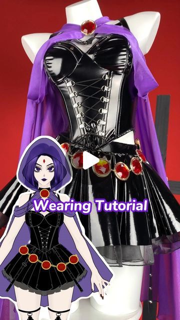 Raven Makeup Teen Titans Oc, Raven Diy Costume, Raven Costume Makeup, Raven Costume Ideas, Raven Cosplay Diy, Raven Inspired Outfits, Raven Costume Halloween, Raven Cosplay Makeup, Raven Makeup