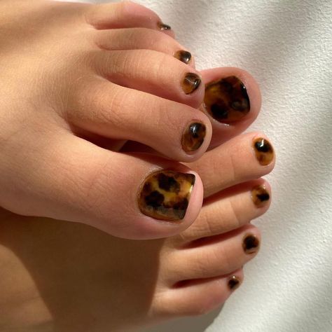 Meg’s Nails on Instagram: “🤎Tortie Toes🤎 . Tis the tortie season!!! Not really the season to launch pedis but here I am anyway! 😁 . Sorry to all the feet phobes but…” Leopard Print Pedicure, S Nails, Animal Print Nails, Tortoise Shell, Toe Nails, Paw Print Tattoo, Tortoise, Leopard Print, Animal Print