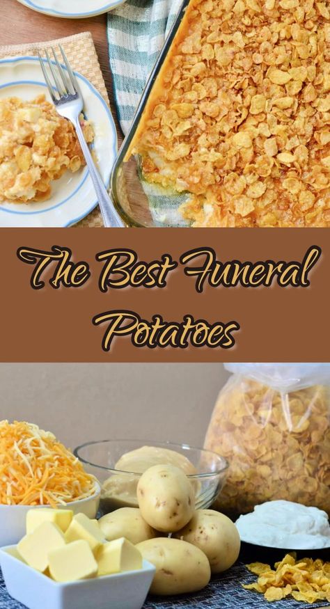 Potatoes With Corn Flakes On Top, Cornflake Potatoes, Cornflake Recipes, Ham And Potato Casserole, Crunchy Corn, Corn Flake, Tater Tot Casserole Recipes, Potatoes In Oven, Mashed Potato Casserole