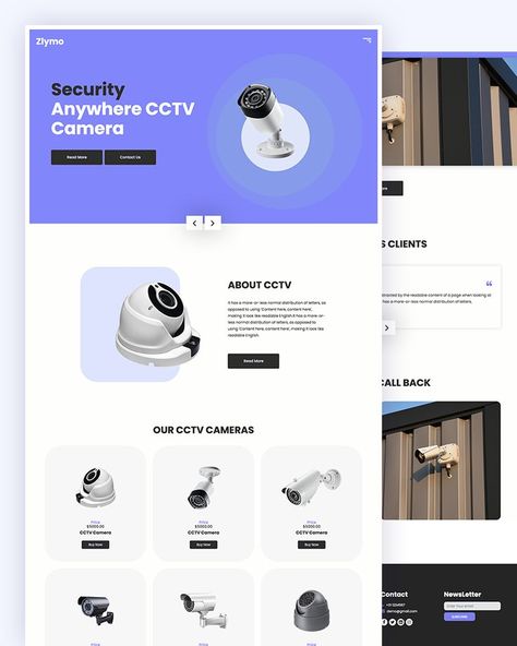 Security CCTV Website Template Free Download Camera Website, Ui Website Design, Hospital Website, Ui Website, Business Aesthetic, Security Company, Website Security, Free Website Templates, Ux Design Inspiration