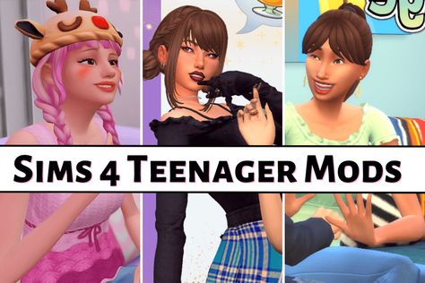 25+ Sims 4 Teenager Mods for Your Coolest Sims Ever (Updated!) Sims 4 Sneak Out Mod, Teenage Cc Sims 4, Sims4 School Mod, Teenage Sims 4 Cc, Teen Sims 4 Mods, Sims 4 Teenage Mods, Sims 4 Mods Preteens, Singer Mod Sims 4, Sims 4 Mods School