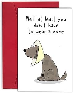 Funny Speedy Recovery Quotes, At Least You Dont Have To Wear A Cone, Get Well Soon Quotes Funny, Get Well Soon Cards Surgery, Speedy Recovery From Surgery, Surgery Recovery Humor, Speedy Recovery Quotes, Get Well Soon Funny, Get Well Soon Images