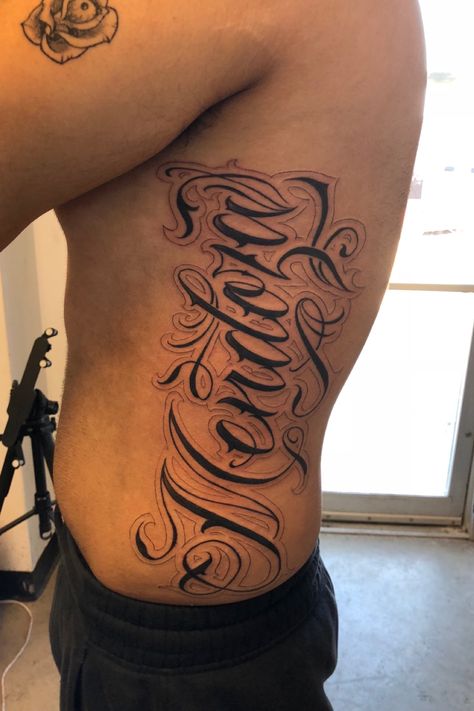 Mendoza Tattoo, Last Name Tattoos, Book Tattoo, Name Tattoo, Calligraphy Lettering, Tattoo Lettering, Mendoza, Image House, Polynesian Tattoo