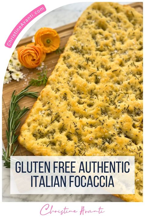 Gluten Free Authentic Italian Focaccia Gf Focaccia Bread Recipe, Gluten Free Facoccia Bread Recipe, Focaccia Gluten Free Recipe, Foccacia Bread Recipes Gluten Free, Gluten Free Sourdough Focaccia, Gf Foccacia Bread Recipes, Gluten Free Foccacia Bread, Gf Focaccia, Gluten Free Focaccia Bread Recipe