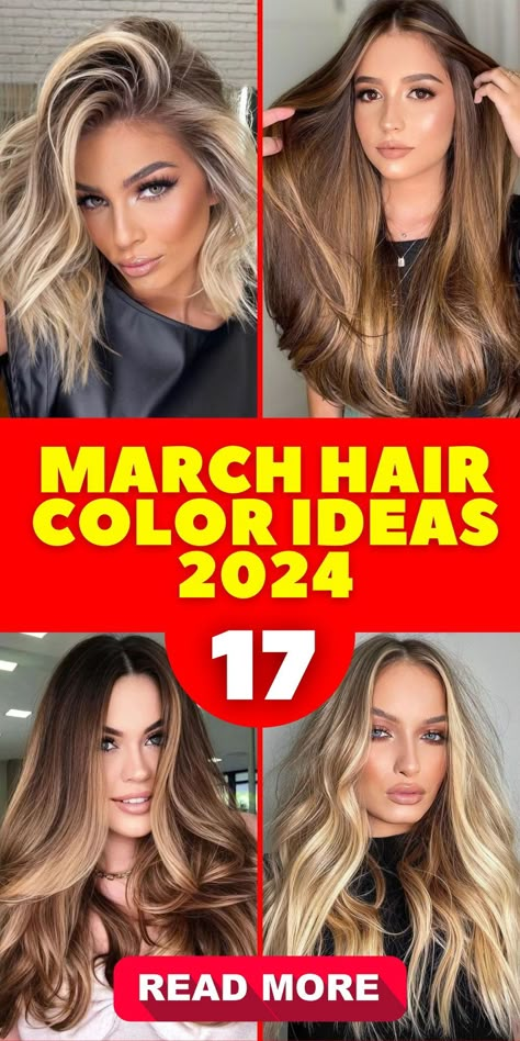 Explore a world of creativity with our March hair color ideas 2024. Whether you're a brunette, blonde, or have dark hair, we have stunning options for a vibrant spring transformation. From bold pink and purple to subtle light brown and red hues, our collection is perfect for short, curly, or black hair. Discover the beauty of March balayage and order your favorite shades at affordable prices today. Spring Hair Color Trends, Color Trends 2024, Spring Hair Trends, Long Hair Trends, Latest Hair Color, Spring Hair Color, Spring Hair, Hair Color For Women, Team Training