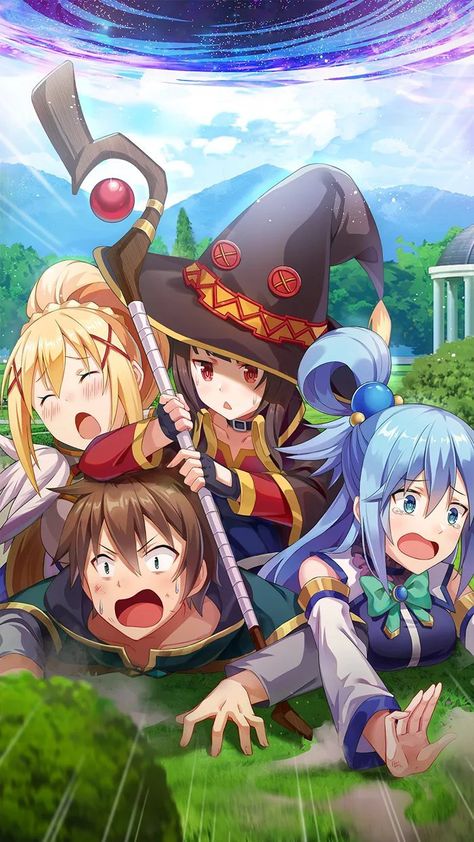 Kono Suba, Konosuba Wallpaper, Fan Art Anime, Cool Anime Wallpapers, Cute Anime Pics, Anime Wallpapers, Anime Background, Anime Kawaii, Wonderful World