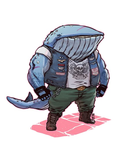 Clothes Anatomy, Fish People Art, Shark Dnd Character, Fish Folk Dnd, Humanoid Shark Art, Shark Person Character Design, Hammerhead Shark Character Design, Anthro Fish Character Design, Club Background