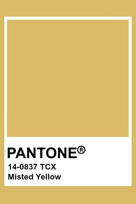 Pantone Misted Yellow Pantone Shades Of Yellow, Light Yellow Pantone, Pantone Yellow Shades, Mustard Yellow Pantone, Yellow Paint Swatch, Pantone Colors Yellow, Yellow Pallet, Brown Pantone, Pantone Tcx