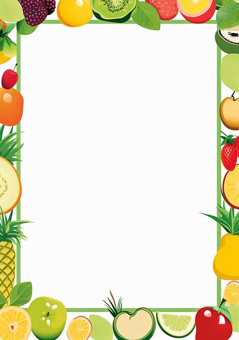 Fruit Border Design, Mandala Art Background, Green Mandala Art, Diwali Mandala, Background With Border, Fruits Background, Fruits Wallpaper, Soft Board Decoration, Background Fruit