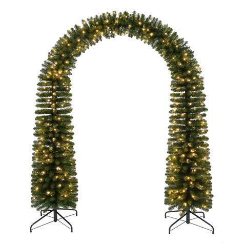 8ft. Pre-Lit Holiday Pine Artificial Christmas Arch, Warm White Mini LED Lights by Ashland® Christmas Business Decor, Christmas Balloons Arch, Christmas Party Wall Decor, Garland Archway Christmas Outdoor, Holiday Gala Decor, Alternative Christmas Decor, Elegant Christmas Decor Outdoor, Christmas Balloon Display, Christmas Decor Archway