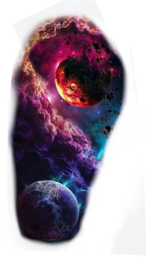 Galaxy Leg Tattoos Women, Galaxy Cover Up Tattoo, Space Tattoo Color, Cosmic Tattoo Galaxies, Galaxy Tattoo Design, Galaxy Tattoos, Northern Lights Tattoo, Galaxy Tattoo Sleeve, Space Tattoo Sleeve