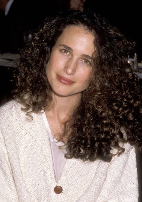 Andie MacDowell Andie Macdowell Style, Andy Mcdowell, Andie Mcdowell, Cedar Cove, Andie Macdowell, Hair Icon, The Beauty Department, Wild Hair, Foto Art