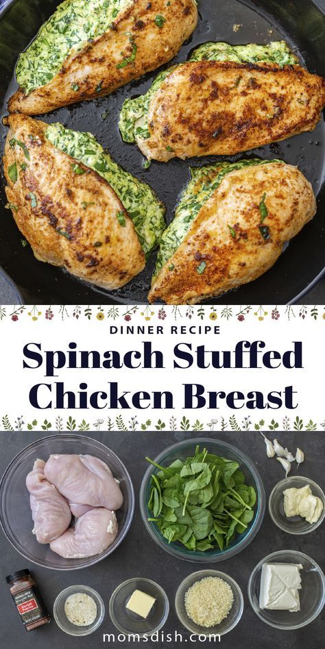 Spinach Stuffed Chicken Breast Recipes, Stuffed Chicken Breast Recipes, Spinach Stuffed Chicken Breast, Stuffed Chicken Breast Spinach, Stuffed Chicken Breasts, Chicken Breast Recipes Baked, Cheese Stuffed Chicken, Stuffed Chicken Breast, Chicken Breast Recipes Easy