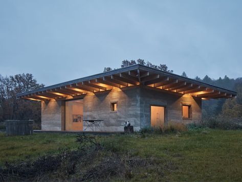 Hempcrete House in the Czech Republic - Grand Designs Magazine Hemp Crete, Hempcrete House, House Of Shadows, Adobe Homes, Ecological House, Carbon Sequestration, Architectural Materials, Sustainable Supply Chain, Desert House